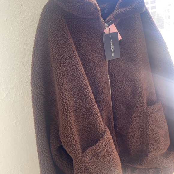 Pretty Little Think Brown plus size coat - Picture 4 of 4
